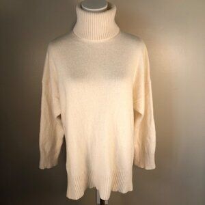 Polo Ralph Lauren Italian Merino Wool 3/4 Sleeve Turtleneck Sweater Size M